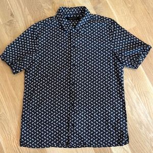 All saints shirt with floral pattern